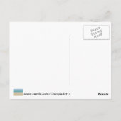 ビーチサンド海シーンポストカード ポストカード (裏面)