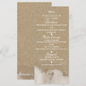 ビーチサンド＆オーシャンシーウォーター ウェディングメニュー メニュー (正面/裏面)