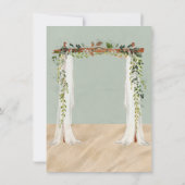 ビーチサンド カノピー トロピカル ブライズメイドパーティー 招待状 (裏面)