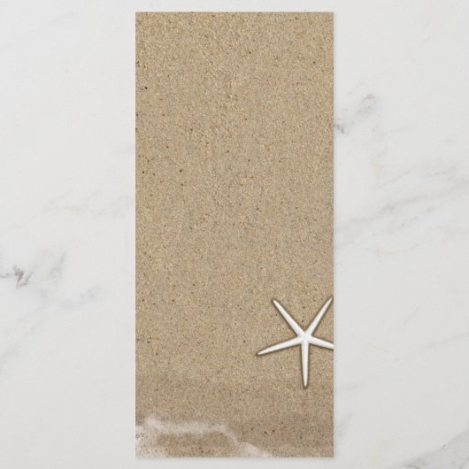 ビーチサンド&海シーウォーター結婚ズメニュー メニュー (裏面)