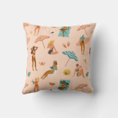 ビーチサンバザーパターン クッション (裏面)