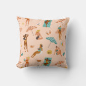 ビーチサンバザーパターン クッション (正面)