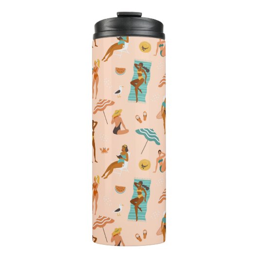ビーチサンバザーパターン タンブラー (正面)