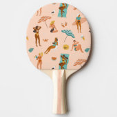 ビーチサンバザーパターン 卓球ラケット (正面)