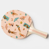 ビーチサンバザーパターン 卓球ラケット (横)