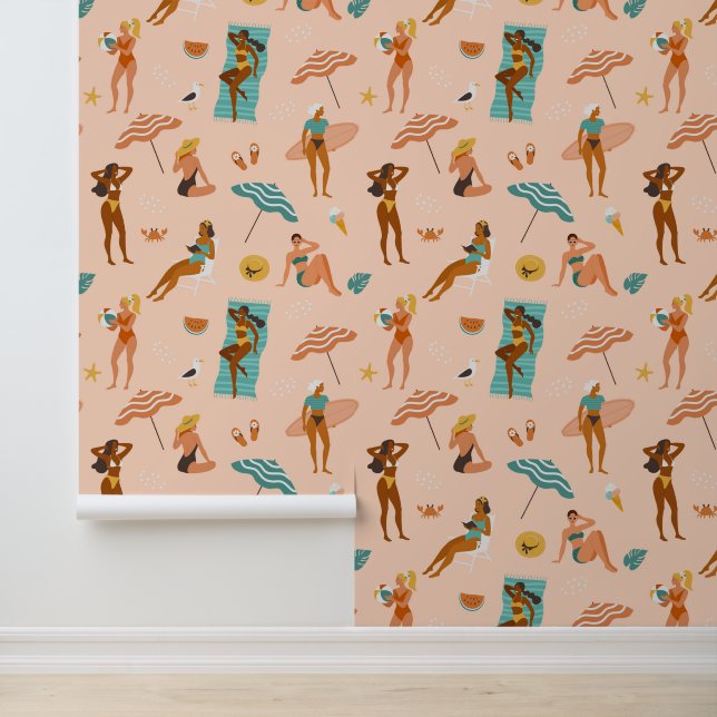 ビーチサンバザーパターン 壁紙 (アプリケーション)