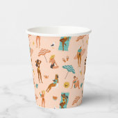 ビーチサンバザーパターン 紙コップ (左)