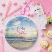 ビーチサンライズカスタムパーティー ペーパープレート (パーティー)