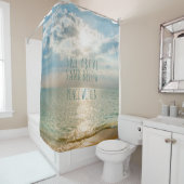 ビーチサンライズスカイアブサンドアブサンドアブピースインワイン シャワーカーテン (インサイチュ)