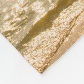 ビーチサンライズスカイオーバーサンドウィープモノグラム フリースブランケット (角)