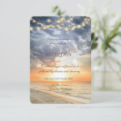 ビーチサンライズストリングライト レセプション 招待状 (スタンド正面)
