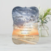 ビーチサンライズストリングラ結婚イツ 招待状 (スタンド正面)