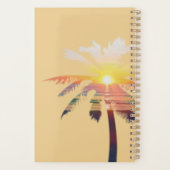 ビーチサンライズパーソナライズされたプランナー プランナー手帳 (裏面)