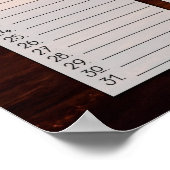 ビーチサンライズ教室サイズ誕生日カレンダー ポスター (角)