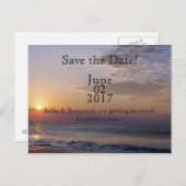 ビーチサンライズ日付の保存 案内ポストカード (正面/裏面)