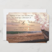 ビーチサン結婚セットプルメリア招待状 招待状 (正面)