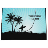 ビーチサーファーカスタム文字大抱き枕 ラージペーパーバッグ (正面)