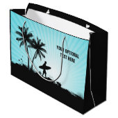 ビーチサーファーカスタム文字大抱き枕 ラージペーパーバッグ (裏面アングル)