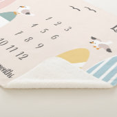 ビーチサーファーツインズマイルストンベビー シェルパブランケット (3/4)