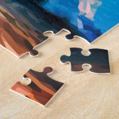 ビーチサーフィンビッグウェーブライド ジグソーパズル (側面)