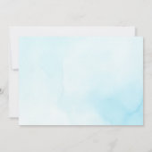 ビーチサーフィンベビーシャワー写真 招待状 (裏面)