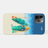 ビーチサーフィンモノグラムiPhone/iPadケース Case-Mate iPhoneケース (裏面(横))