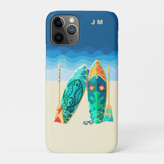ビーチサーフィンモノグラムiPhone/iPadケース Case-Mate iPhoneケース (裏)