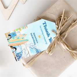 ビーチサーフィン誕生日パーティー ギフトタグ