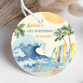 ビーチサーフィン誕生日パーティー フェイバータグ