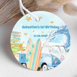 ビーチサーフィン誕生日パーティー フェイバータグ