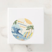 ビーチサーフィン誕生日パーティー フェイバータグ (インサイチュ)