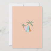 ビーチサーフバースデーパーティー招待状 招待状 (裏面)