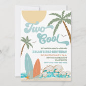 ビーチサーフバースデー招待状 招待状 (正面)