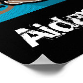 ビーチサーフモンキーボーイの部屋のサイン/誕生日バナー ポスター (角)