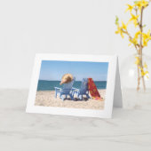 ビーチシお気に入りのーン-*****姉妹の誕生日******* カード (黄色い花)