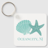 ビーチシェルカスタムズAirbnbバケーションレンタル キーホルダー (正面)
