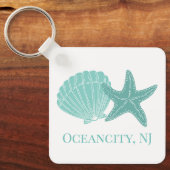 ビーチシェルカスタムズAirbnbバケーションレンタル キーホルダー (正面)