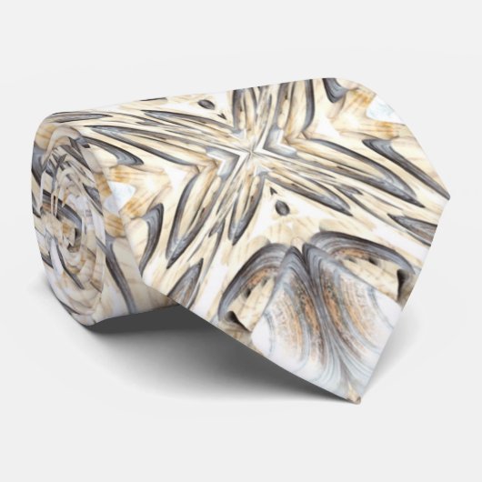 ビーチシェルカラー抽象芸術パターンネックタイ ネクタイ (ロール)