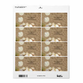 ビーチシェルクラムサンドラベル ラベル (フルシート)