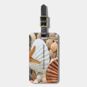 ビーチシェルスターフィッシュ荷物タグ ラゲッジタグ (正面縦)