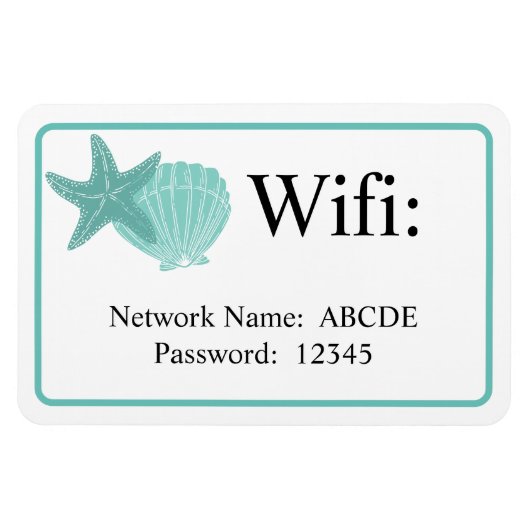 ビーチシェルズエアブロンバケーションレンタルWifi マグネット (横)