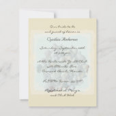 ビーチシェルブライダルシャワー招待 招待状 (裏面)