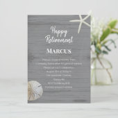 ビーチシェルリタイアメントパーティの招待状 招待状 (スタンド正面)