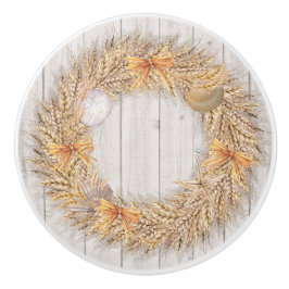 ビーチシェルリースドロワー/キャビネットノブ セラミックノブ