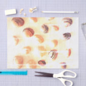 ビーチシェル写真プリントカスタムデクページ工芸品 薄葉紙 (クラフト)