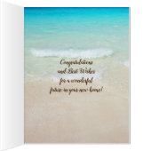 ビーチシェル海の遠くにオーバーサカスタムイズのカード (内側(右))