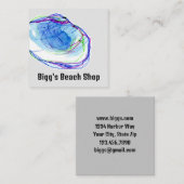 ビーチシェル海シーサイドギフトショップ スクエア名刺 (正面/裏面)