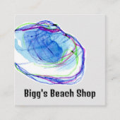 ビーチシェル海シーサイドギフトショップ スクエア名刺 (正面)