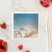 ビーチシェル&パールジュエリーエレガントブライダルシャワー スタンダードカクテルナプキン (インサイチュ)