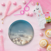 ビーチシェル&パールジュエリーエレガントブライダルシャワー ペーパープレート (パーティー)